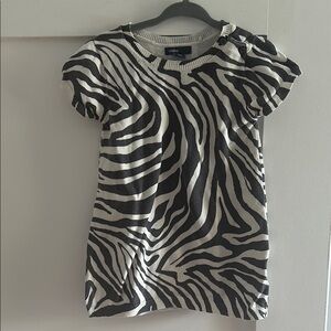 Gap zebra print toddler dress